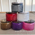 customized colored embossed glass jars for candle